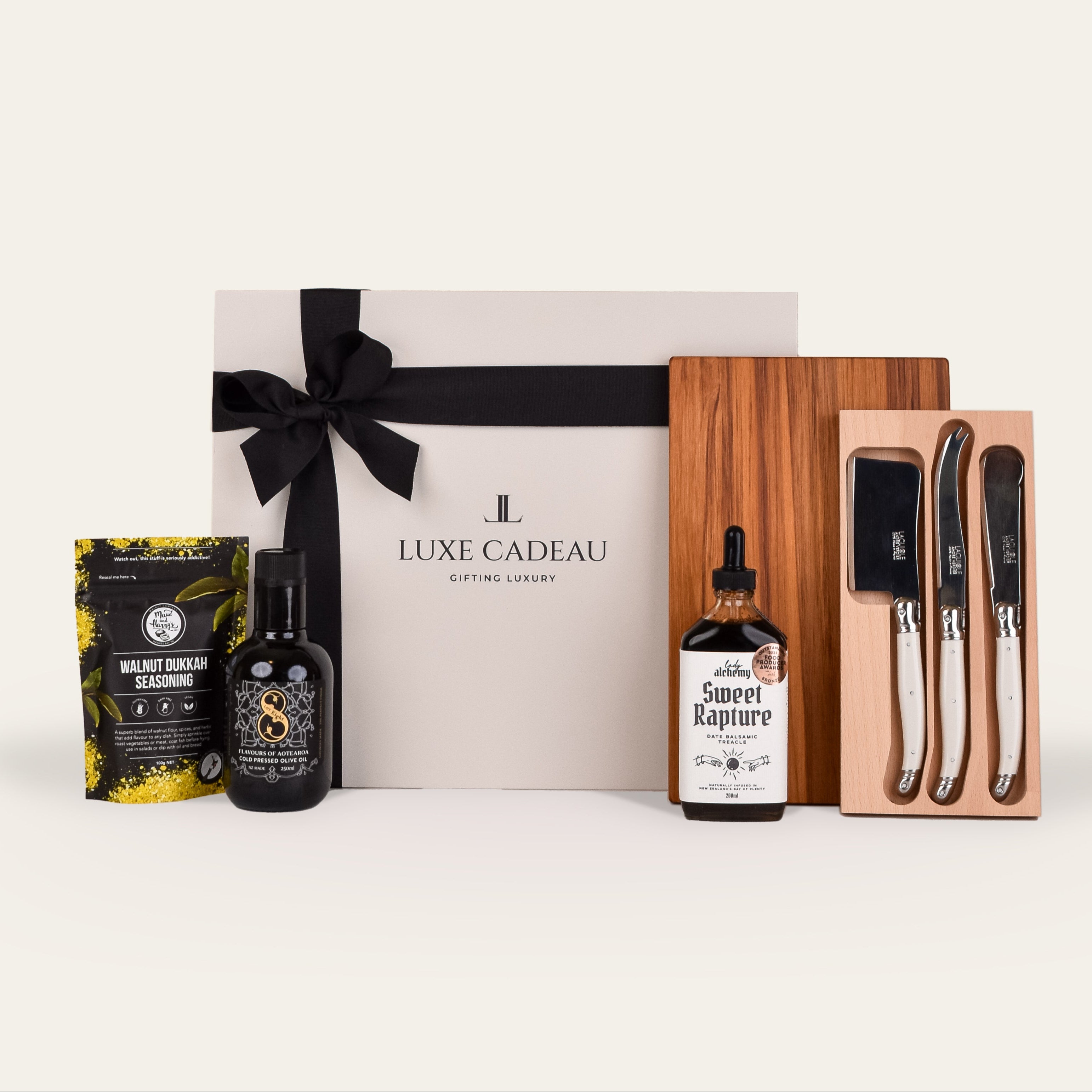 Luxe Cadeau Artisan Platter gift box in stone packaging.