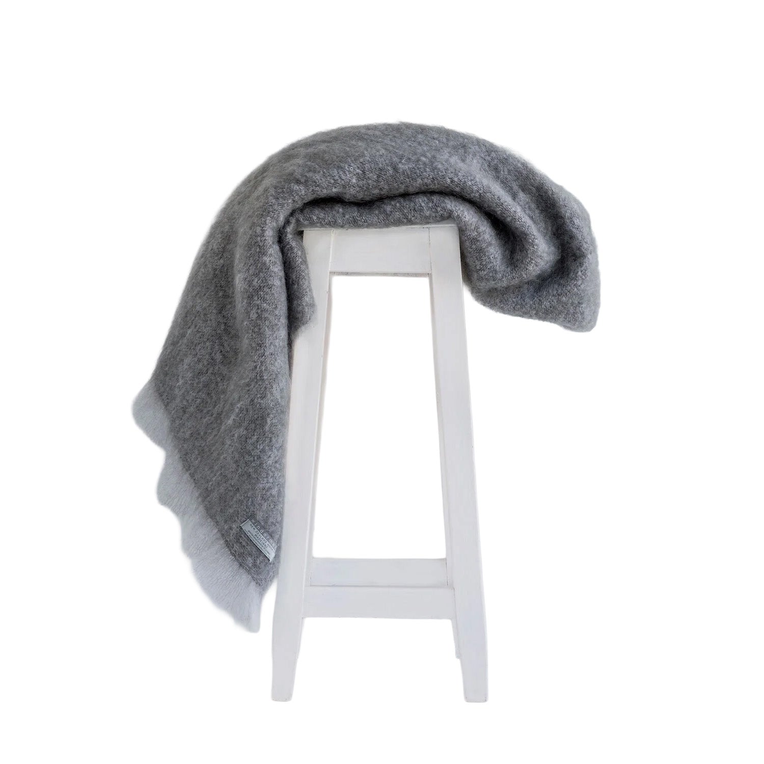 Windermere Mohair  Throw | Pewter