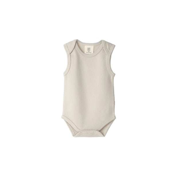 Singlet Bodysuit - Oat | Babu
