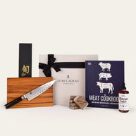 Luxe Cadeau Rare Cut gift box in stone packaging.
